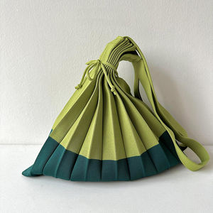 Bolso de mano tejido de nuevo diseño al por mayor, bolso de hombro plegable para <span class=keywords><strong>mujer</strong></span>, bolso de compras de ganchillo tejido diario - Product Image 6