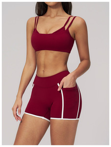 <span class=keywords><strong>Top</strong></span> de yoga Bare Feel de doble tirante con almohadillas extraíbles, sujetador deportivo de tirantes finos y bralette de fitness con <span class=keywords><strong>espalda</strong></span> hermosa - Product Image 4