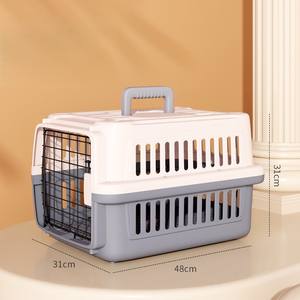 Cage de transport PP Kennels Classic <span class=keywords><strong>avec</strong></span> fermeture à bouton, porte en fil métallique roulante, pour chat et <span class=keywords><strong>chien</strong></span>, approuvée par les compagnies aériennes, durable, écologique, luxueuse - Product Image 1