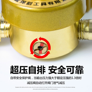 Yqar 731L Argon Gas Regulator With Flow Meter For Welding Machine 25Mpa Input 0.16Mpa Output G5/8 14 Inlet M12x1.25 Outlet - Product Image 5