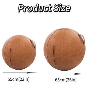 Balle assise de 65cm pour balle de <span class=keywords><strong>yoga</strong></span> à la maison avec couvercle balle d'exercice légère auto-portante ergonomique activant la <span class=keywords><strong>posture</strong></span> - Product Image 5