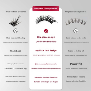 5 paires <span class=keywords><strong>de</strong></span> faux cils demi-bande faits à la main, légers <span class=keywords><strong>et</strong></span> naturels, pour marque privée, cils courts, fournitures en gros - Product Image 4