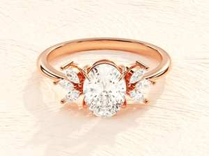 เครื่องประดับชั้นดีแหวนเพชร moissanite ชุบทอง 925 หมั้นแต่งงานเงินสเตอร์ลิงปรับแต่งแหวนนิรันดร์คุณภาพสูง - Product Image 4