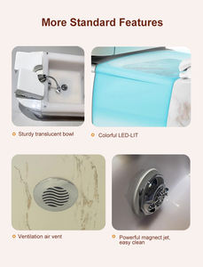 Popular Sillón de Pedicura Spa de Respaldo Alto en Forma de Luna con Palangana de Burbujas para Negocios de Spa - Product Image 5