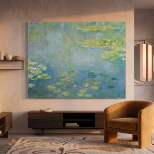 Peinture à l'huile sur toile faite à la main 50*60cm, Reproduction <span class=keywords><strong>de</strong></span> la toile classique 'Le bassin des nénupharas' <span class=keywords><strong>de</strong></span> <span class=keywords><strong>Claude</strong></span> <span class=keywords><strong>Monet</strong></span>, pour décoration murale et exposition artistique - Product Image 3