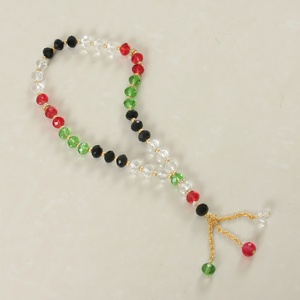 Fast Customization Wholesale10mm 33 Palestine Flag <b>Rosary</b> Beads Polyester Islamic Prayer Tasbih Necklace Anti-Pilling - Product Image 1