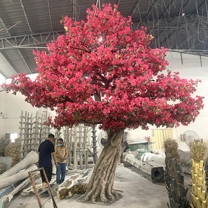 Arbres de Bougainvilliers Artificiels en Fibre de Verre à Haute Simulation Personnalisables pour la Décoration de la Maison, du Jardin et de l'Hôtel - Product Image 1
