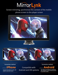 X5305 Car DVD Player 9 ''hd Carplay màn hình di động không dây Carplay xe đài phát thanh Player với GPS BT FM - Product Image 4