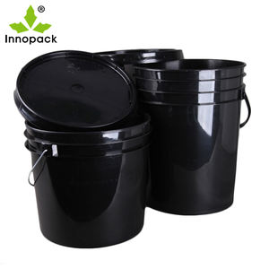 Chine usine directe PP matériel seaux de stockage d'eau poignée en métal impression personnalisée 18L seau en plastique avec couvercle - Product Image 5