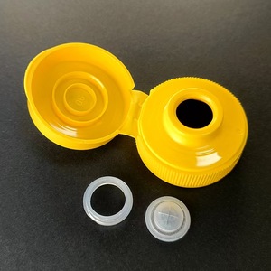 Bouchon à clapet en silicone / Bouchon à pression pour bouteille de sauce salade / Bouchon pour miel - Product Image 1