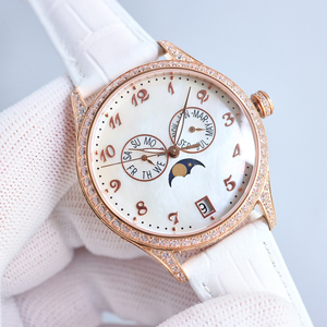 Montre chronographe de luxe PP 4947 avec un diamètre de 38 mm et un boîtier entièrement serti de diamants, élégant cadeau pour femmes, montre mécanique - Product Image 2