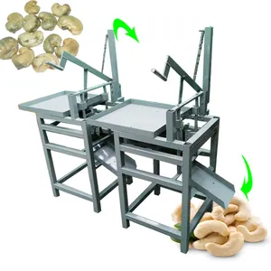 2 years guarantee raw cashew nut shell breaking processing machine