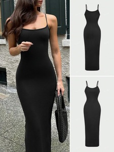 Abiti Aderenti da Donna all'Ingrosso, Vestito Lungo Sexy con Collo all'Americana per Uso Quotidiano - Product Image 3