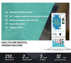 Distributeur automatique de masques de <span class=keywords><strong>32</strong></span> pouces avec affichage publicitaire Distributeur automatique de masques PPE - Product Image 3