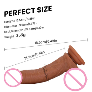 Simülasyon Yapay Penis Sıvı Silikon Çift Katmanlı Su Geçirmez Gerçekçi Cilt Dokusu Kadın Orgazm Mastürbatörü Yetişkin Seks Oyuncakları - Product Image 6