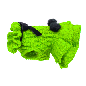 Suéter <span class=keywords><strong>para</strong></span> Perro de Lana y Algodón Suave, con Estampado Invernal y Lazo, Ecológico, <span class=keywords><strong>para</strong></span> Teddy y Bichón Frisé - Product Image 1