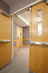 Porta di sicurezza per uscita di emergenza acciaio economico 1 ora resistente al fuoco ingresso porte tagliafuoco interne a doppio filo - Product Image 4