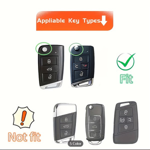 Funda Protectora de TPU de Lujo para Llave de Coche <span class=keywords><strong>Volkswagen</strong></span> Tiguan, Santana, Sagitar, Lavida, Bora, Polo, Golf 7, Tayron - Product Image 4