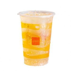 Vasos Desechables de Plástico PET para Café Frío con Logotipo Personalizado CJF, de 10 a 32 oz, con Tapas, Impresión por Transferencia de Calor, Muestra Gratuita, Embalaje en Caja de Papel - Product Image 1