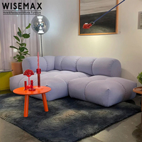 WISEMAX FURNITURE Canapé design moderne en cuir canapé de salon canapé sectionnel ensemble chaise canapé modulaire canapé hôtel