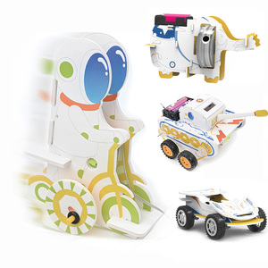 Rompecabezas 3D EPT Diy, <span class=keywords><strong>Robot</strong></span> Eléctrico de Graffiti, Rompecabezas Educativos STEM, Juguetes para Colorear, Kit de Juguetes para Niños - Product Image 1