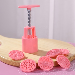 Hoa hình MOONCAKE khuôn tay ép Fudge MOONCAKE khuôn tiện ích nhà bếp Cookie cutter - Product Image 3