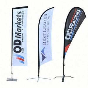 Digital Printed 2.8m Promotional Teardrop <b>Flags</b> Feather <b>Flags</b> Banner Advertising Custom Printed for Sports Outdoor - Product Image 2