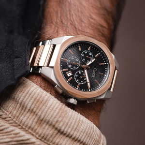 <span class=keywords><strong>Reloj</strong></span> de Cuarzo <span class=keywords><strong>AX</strong></span> de Lujo para Hombre |   Puntero de 16 mm |   Bisel de Cristal de Acero Inoxidable Resistente al Agua |   Estilo Casual de Negocios, Resistente al Agua hasta 50m - Product Image 5