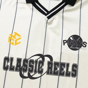 Maglia da <span class=keywords><strong>Calcio</strong></span> Personalizzata in Poliestere a Maniche Lunghe, a Righe, Unisex per Adulti, Uniforme per Squadre e Club, Stampa a Trasferimento Termico - Product Image 5