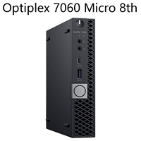 Mini-ordinateur de bureau Barebone Tiny Optiplex 7060 8e génération, propre, sans rayures, grade A, testé et fonctionnel