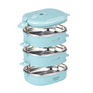 Fiambrera <span class=keywords><strong>de</strong></span> doble capa con aislamiento, fiambrera <span class=keywords><strong>de</strong></span> acero inoxidable 304, picnic, superventas - Product Image 6