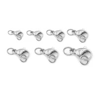 Fermoir mousqueton en acier inoxydable doré avec anneaux de saut crochets connecteurs pour collier Bracelet fournitures de fabrication de bijoux Diy