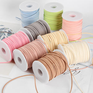 3mm 50ヤードポリエステル編組ベルベットランヤードディアスキンウエストバンドドローストリングベルト装飾ギフトリボンハロウィンクラフト用 - Product Image 3