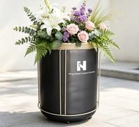 Jardinière sur pied personnalisée, grande taille, classique, minimaliste, simple, écologique, durable, en métal thermolaqué pour la maison et le jardin
