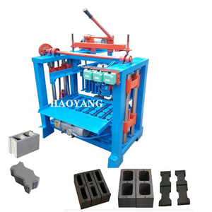 QT4-35 반자동 및 자동 중공 연동 벽돌 만들기 기계 수동 콘크리트 블록 벽돌 기계 - Product Image 3