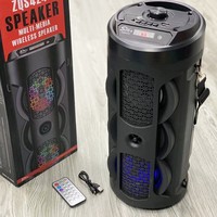 ZQS4243 Haut-parleur compact double de 4 pouces pour subwoofer 5.0, conception à double cornet, en plastique, pour la maison, l'extérieur, la danse carrée, avec fente pour carte