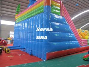 Castillo inflable de PVC portátil personalizado para niños con tobogán parque temático casa hinchable de salto comercial para alquiler de fiestas - Product Image 4