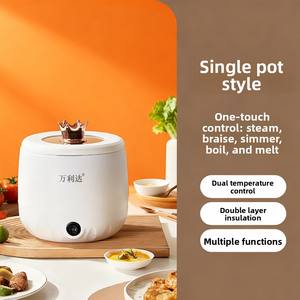 หม้อหุงข้าวไฟฟ้าขนาด 1.8 ลิตร ฝาแก้ว ตัวเครื่องพลาสติก ควบคุมด้วยระบบกลไก ใช้ในบ้านอเนกประสงค์ เหมาะสำหรับหอพักนักศึกษา ประหยัดพลังงาน - Product Image 6