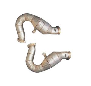 China製パフォーマンス排気システム排気縦樋と熱シールドためPorsche Macan 3.0T 3.6T - Product Image 1