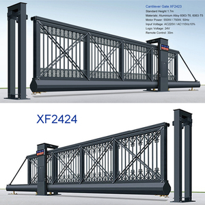 Puerta Corredera Cantilever Sin Riel PROUD Modelo XF2408 de Aleación de Aluminio de 30m con Control Remoto, No Requiere Riel para Entrada de Vehículos - Product Image 6