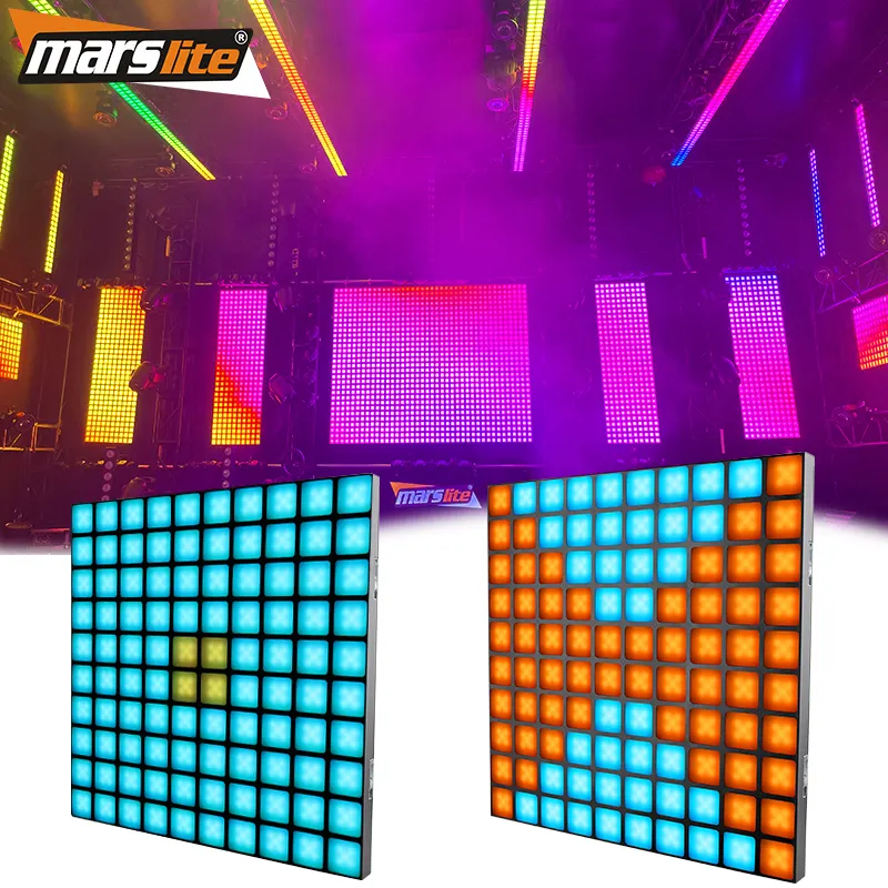 Nuovo prodotto 10x10 Led Full Color Dj Club Black Effect DMX Matrix Blinder Light