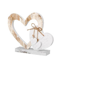 Ornement de bureau en forme de cœur en bois, décorations pour la Saint-Valentin, accessoires pour photomaton, artisanat en bois massif LY0506 - Product Image 2