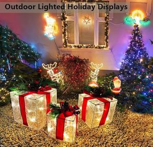 <b>Large</b> Three-Piece Iron Art Fabric <b>Gift</b> <b>Box</b> Set for Hotel & Cafe Christmas and Halloween Decorations - Product Image 6