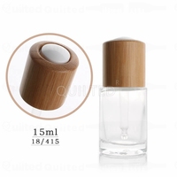 Outtop — bouteille d'huile essentielle en bambou dépoli, avec bouton-pression à épaules plates, produit cosmétique, 30ml