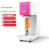 Machine de scellage automatique électrique commerciale pour bouteilles et canettes, matériaux en verre et en plastique