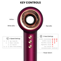 Sèche-cheveux professionnel à ions négatifs de haute qualité, idéal pour les cadeaux, les hôtels, les salons et l'usage commercial – Vente en gros directe usine chinoise