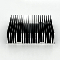 Dissipateur thermique en aluminium anodisé noir/argent sur mesure, dissipateur thermique en aluminium extrudé pour LED, avec dissipation de chaleur pour CPU
