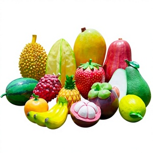 Esculturas de Fibra de Vidrio de Frutas y Verduras de Simulación para Jardín Exterior, Modelo de Fresa y Cereza para Tienda de Frutas, Adornos Decorativos - Product Image 1