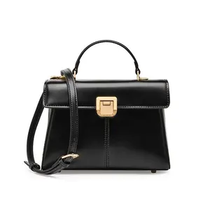 High Class Portable Urban Simplicity Women Business Handbag Customized Leather Shopping Bags For Hot Sale