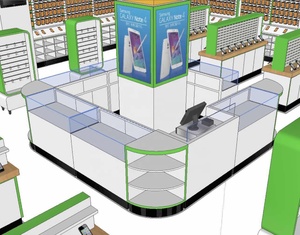 Cửa Hàng Trưng Bày Điện Thoại Di Động Thiết Kế Nội Thất Cửa Hàng Trưng Bày Điện Thoại Di Động Phụ Kiện Vỏ Điện Thoại Di Động Trưng Bày Nội Thất - Product Image 6